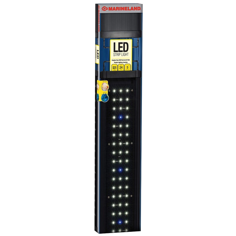 Marineland Energy Efficient LED Strip Light, Adjustable Mounting Legs, 24-Inch - Image 1